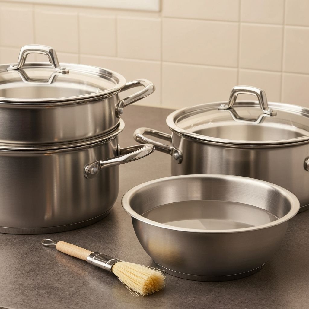 Preparing Princess House cookware for first use with vinegar wash